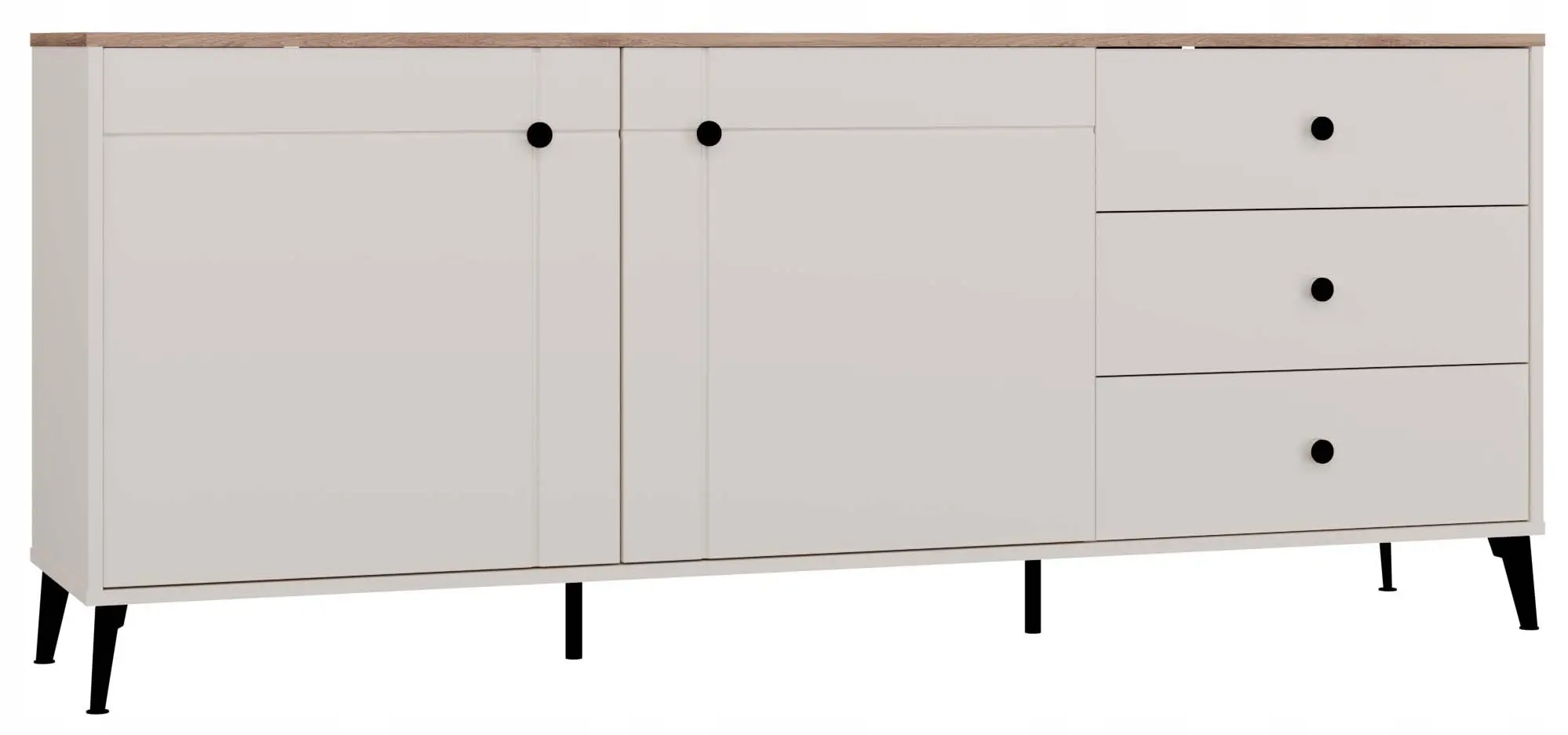Тумба TopEshop Point 2D3S (Cashmere/Castello Oak) - 2