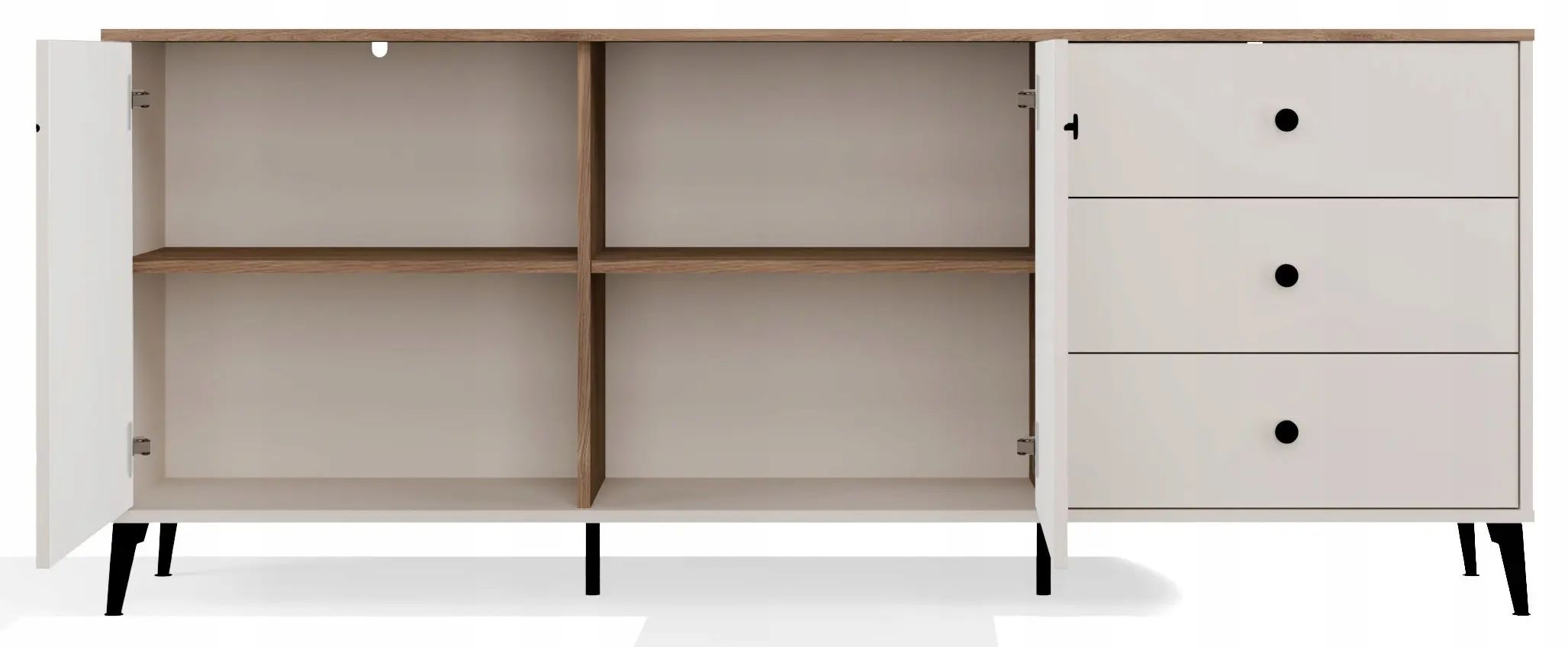 Тумба TopEshop Point 2D3S (Cashmere/Castello Oak) - 5