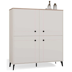 Тумба TopEshop Point 4D (Cashmere/Castello Oak) Thumb