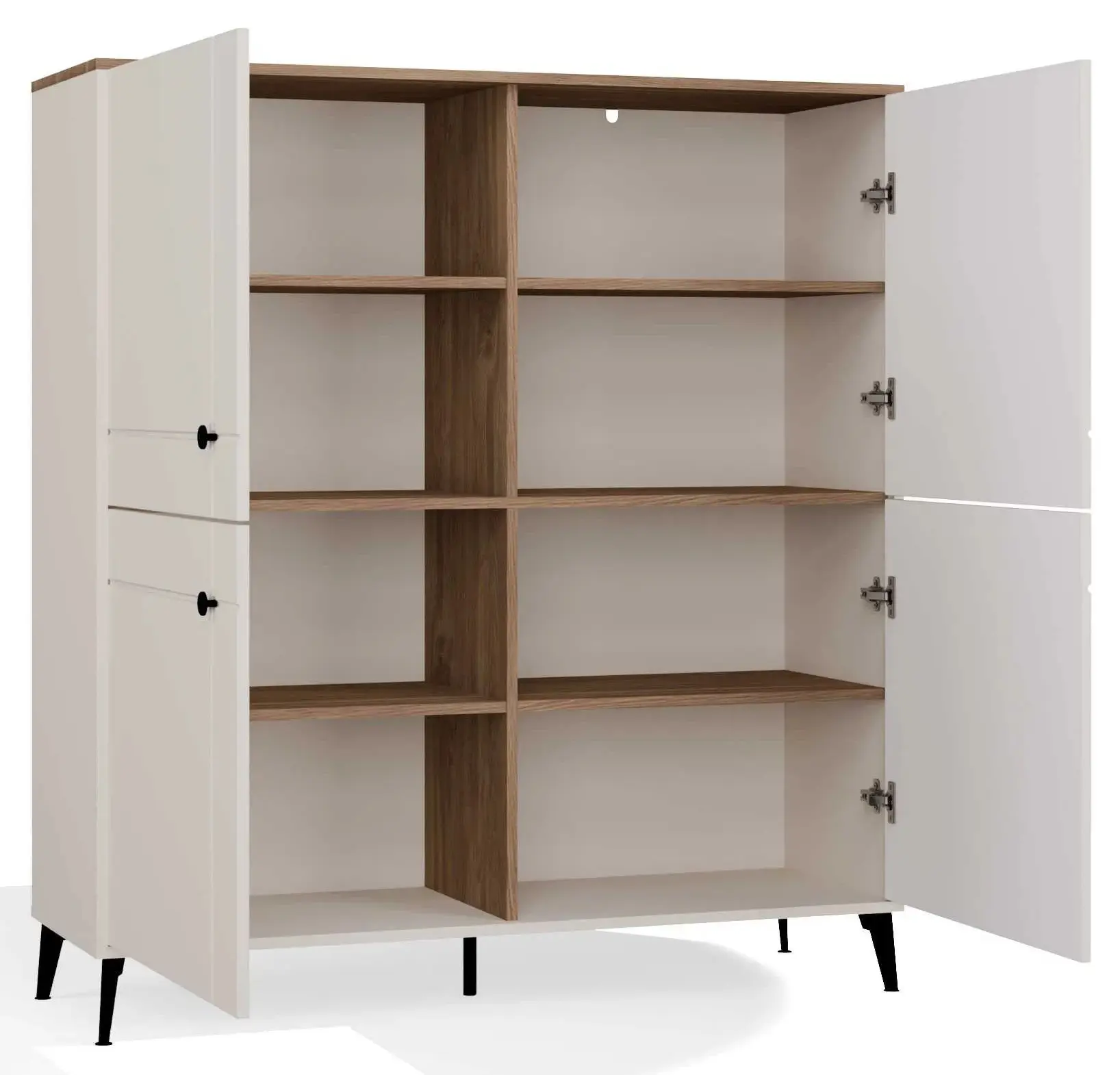 Тумба TopEshop Point 4D (Cashmere/Castello Oak) - 4