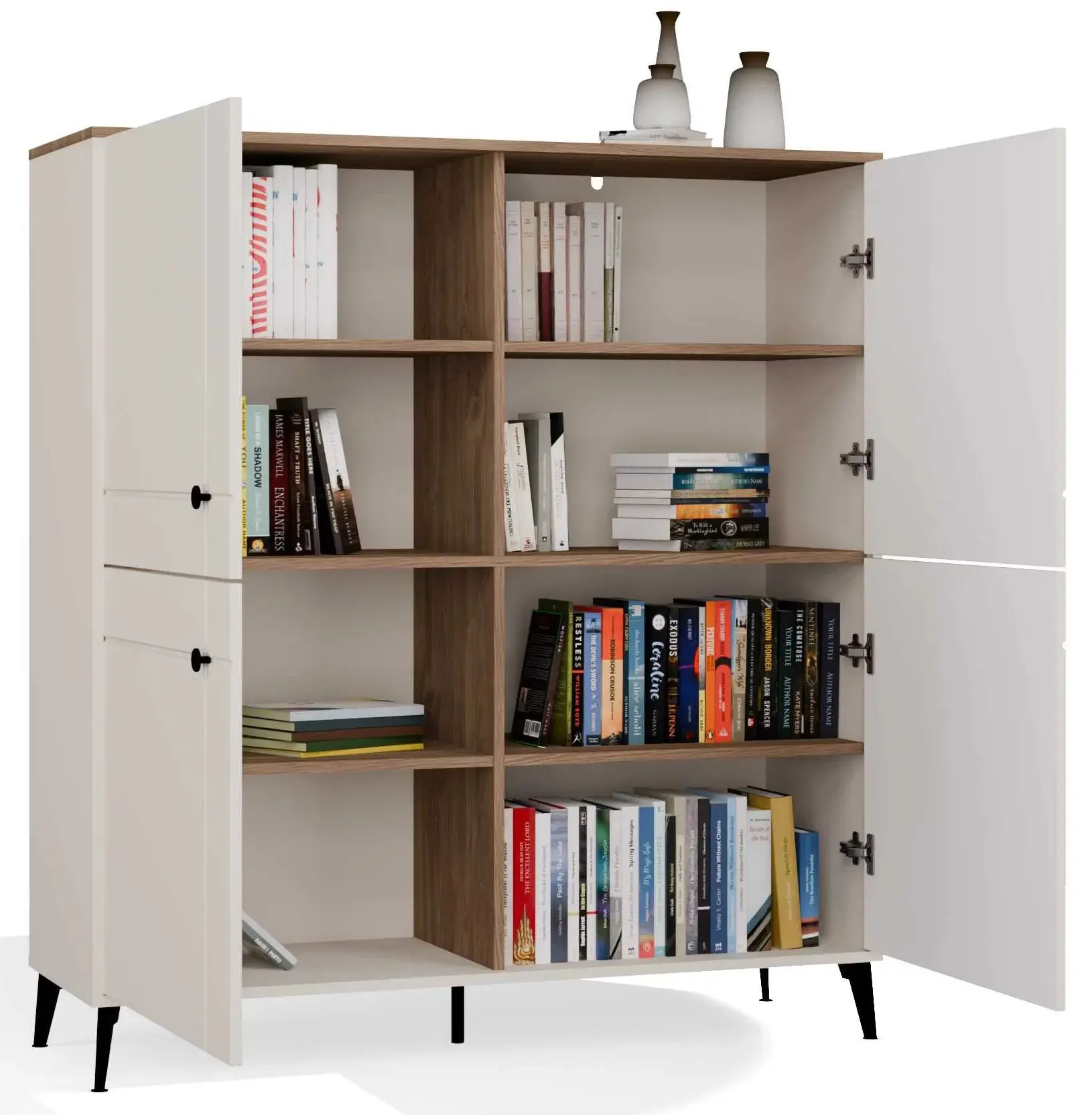 Тумба TopEshop Point 4D (Cashmere/Castello Oak) - 5