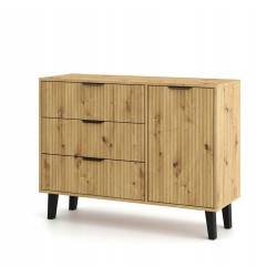 Тумба TopEshop Scandi 1D3S Slim (Artisan Oak) Thumb