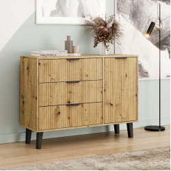 Тумба TopEshop Scandi 1D3S Slim (Artisan Oak)