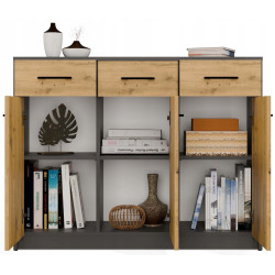 Тумба TopEshop Simplo 3D3S (Anthracite/Artisan Oak) Thumb