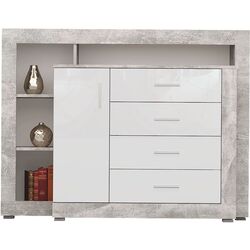Comoda Tuckano 136 Warsaw (Atelier/White Gloss)