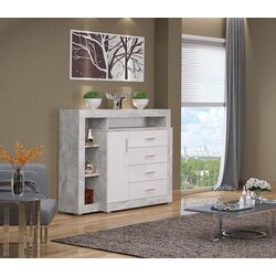 Comoda Tuckano 136 Warsaw (Atelier/White Gloss) Thumb