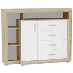 Comoda Tuckano 136 Warsaw (Sonoma/White Gloss)