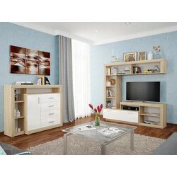 Comoda Tuckano 136 Warsaw (Sonoma/White Gloss) Thumb