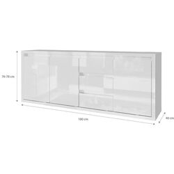 Comoda Tuckano 180 Glance (White Gloss) Thumb