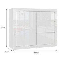 Comoda Tuckano 1D3S Sparkle (White Gloss) Thumb