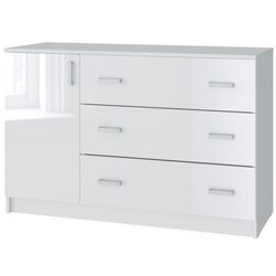 Comoda Tuckano 3S1D Basic (White/White Gloss)