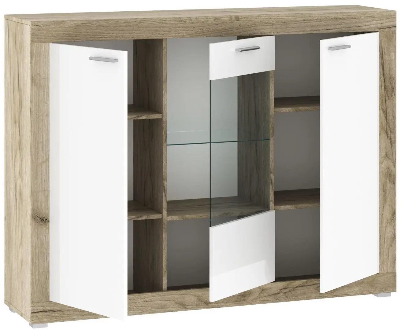 Tumba Tuckano 151 Warsaw (Craft Oak/White Gloss)