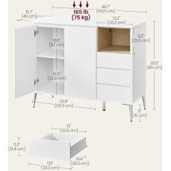 Tumba Vasagle BBK273W21 (Cloud White) Thumb