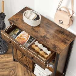 Тумба Vasagle LSC100B01 (Rustic Brown/Black) Thumb
