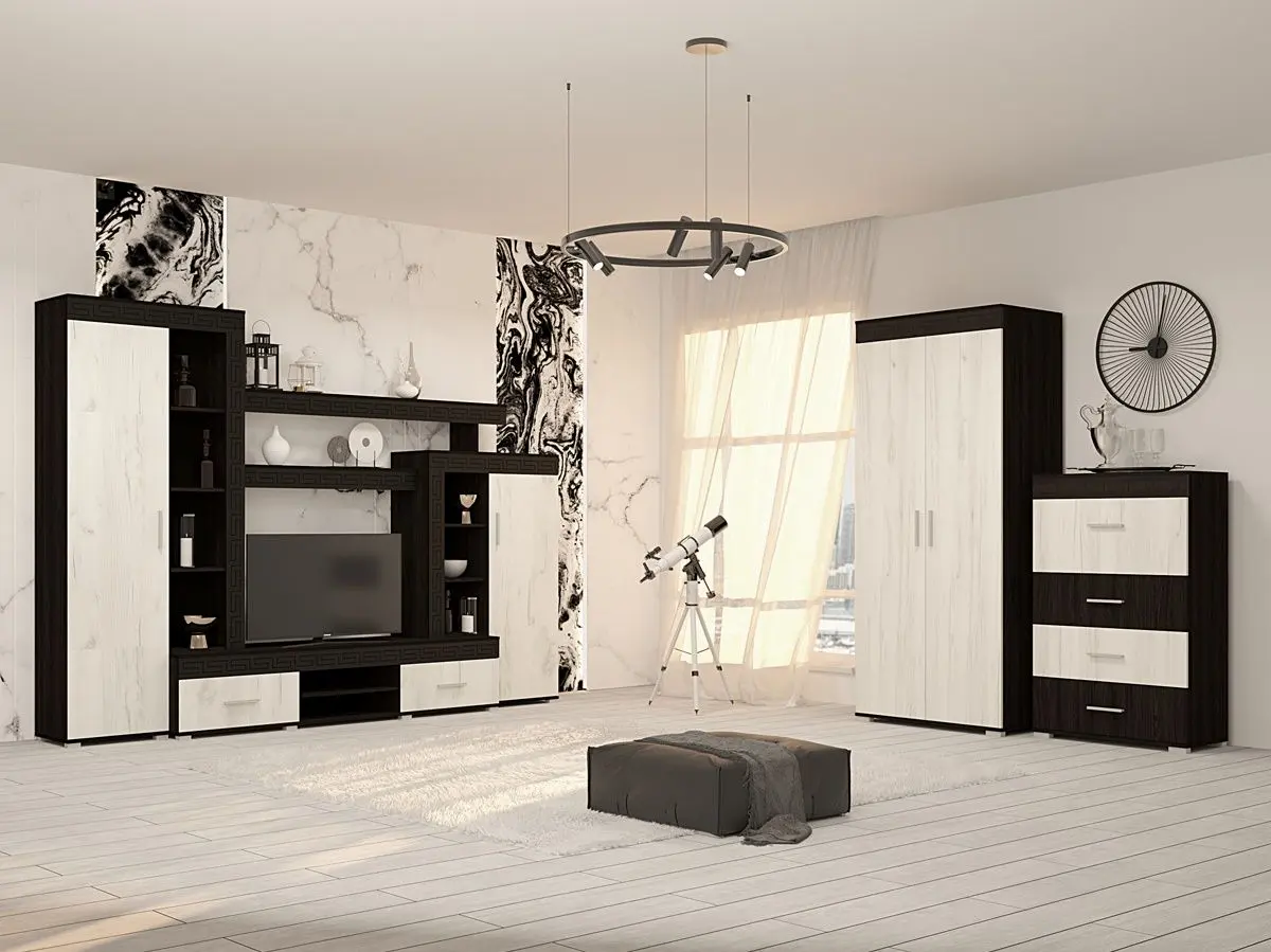 Comoda-bar Yasen Germes (Wenge Louisiana/Craft Oak White)