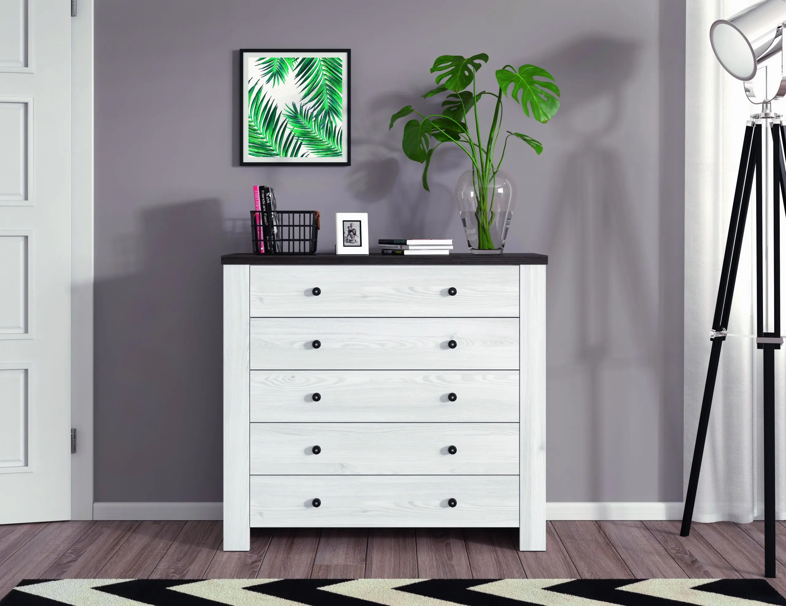 Comoda Yasen Antverpen II 5S (Snow Ash/Bog Oak)