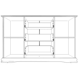 Comoda Yasen Sardiniya 2U3S (White) Thumb