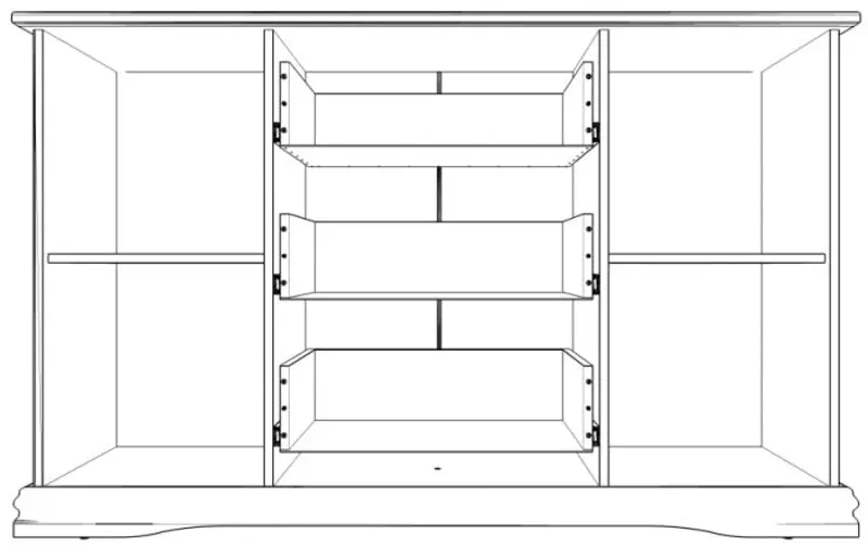 Comoda Yasen Sardiniya 2U3S (White)