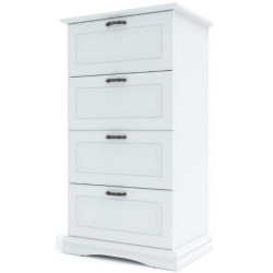 Комод Yasen Сардиния 4Ш (Нимфея Альба/Белый Супермат) Thumb