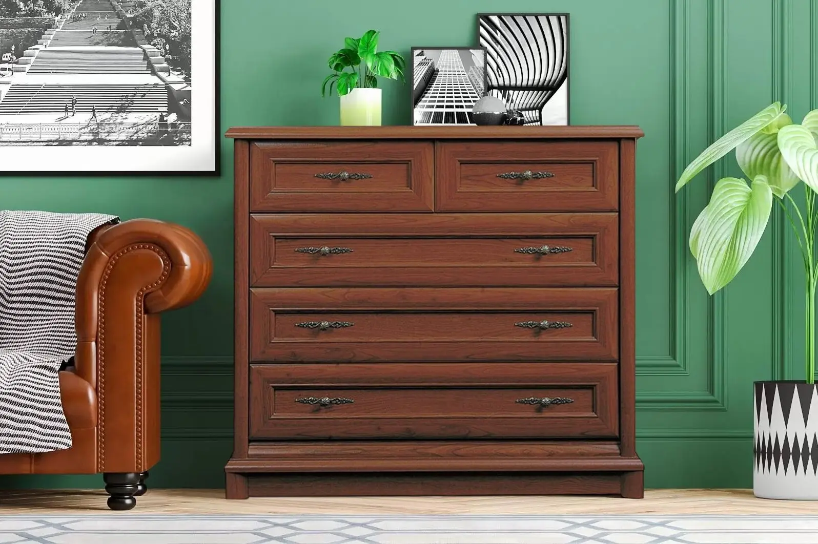 Комод Yasen Sonata 5S/10 (Каштан)