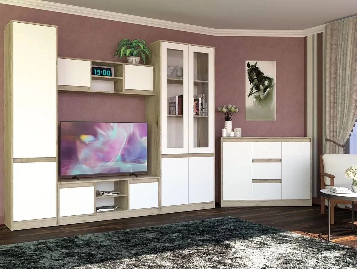 Tumba Yasen Venera 2U3S (Craft Gray Oak/White)