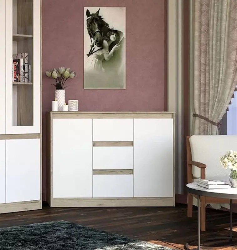 Tumba Yasen Venera 2U3S (Craft Gray Oak/White)