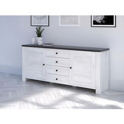 Тумба Yasen Антверпен II 2D4S (Ясень Снежный/Дуб Морённый) Thumb