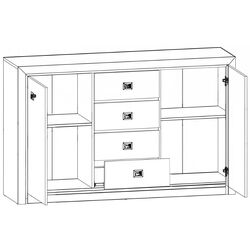 Tumba Yasen Koen II KOM2D4S (Arizona Pine/Ship Oak) Thumb