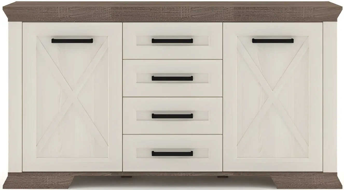 Tumba Yasen Marsel KOM2D4S (Snow Ash/Sonoma Oak Truffle)