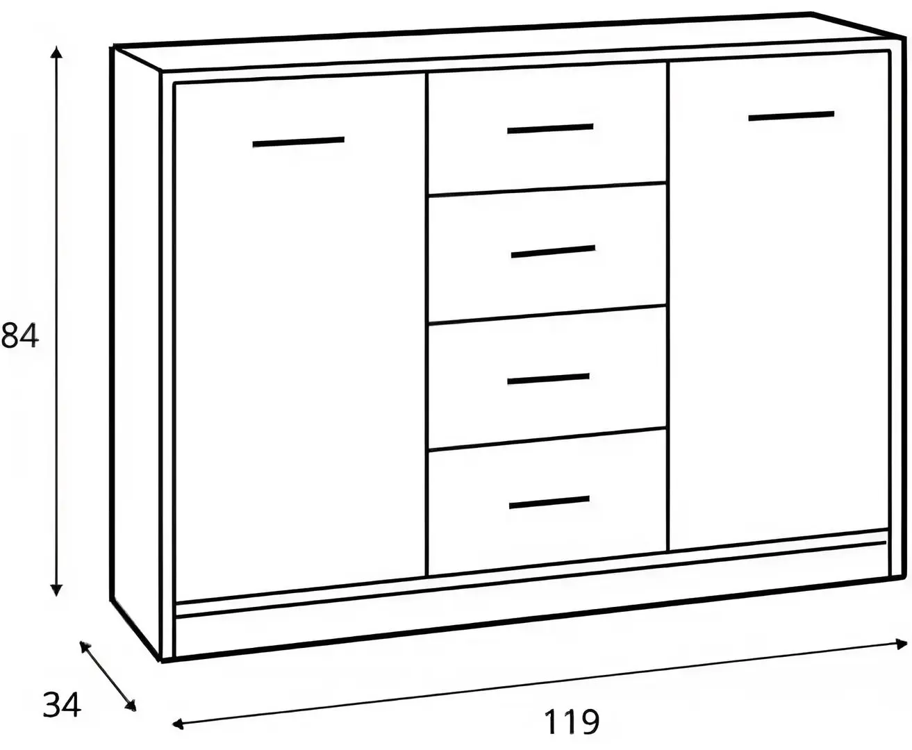 Tumba Yasen Nepo 2D4S (Sonoma Oak/Nymphea Alba)