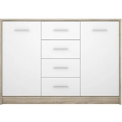 Tumba Yasen Nepo 2D4S (Sonoma Oak/Nymphea Alba)