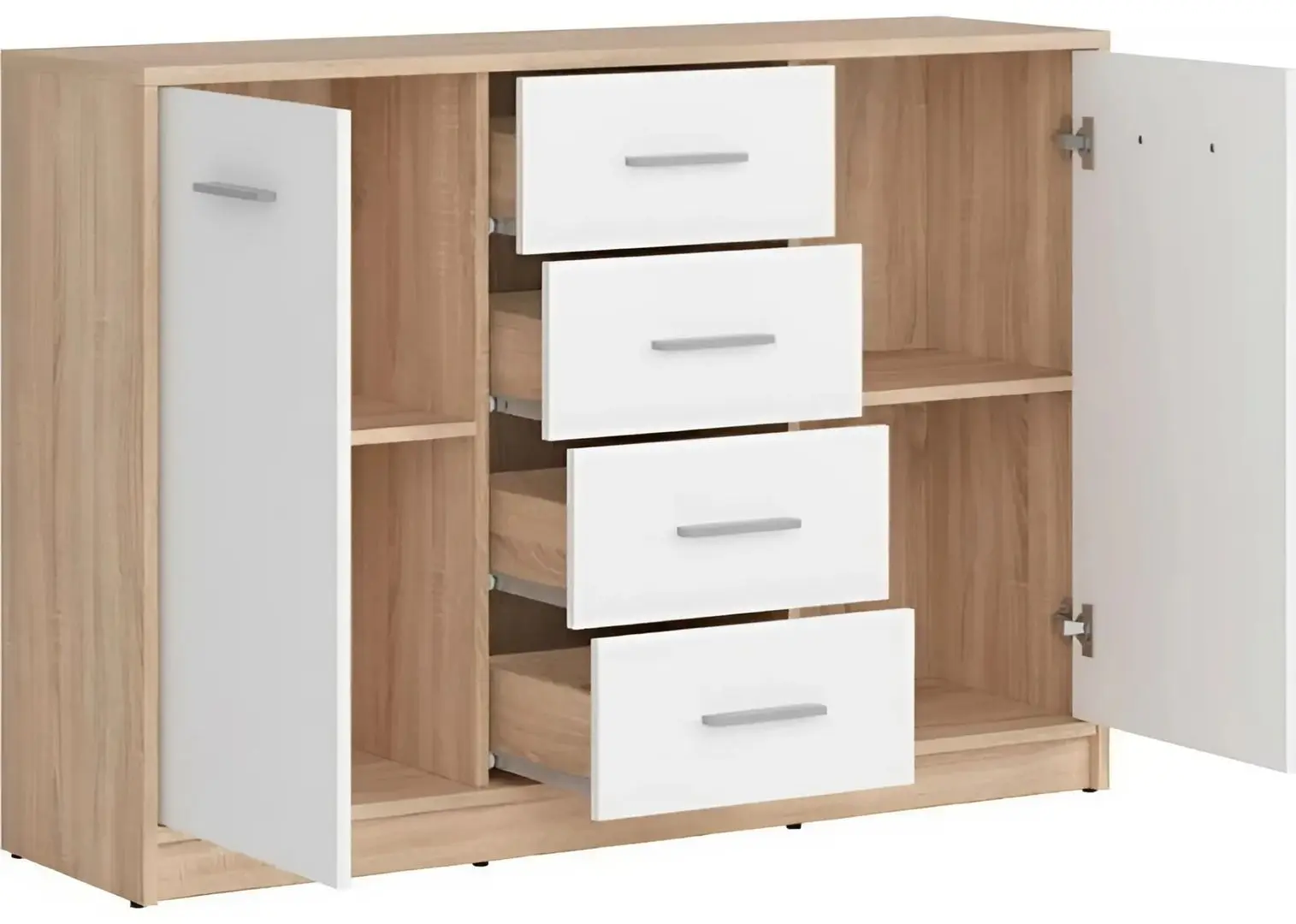 Tumba Yasen Nepo 2D4S (Sonoma Oak/Nymphea Alba)