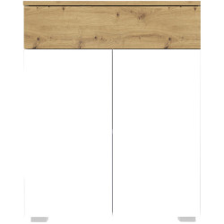 Тумба Yasen Ребека KOM2D1S (Дуб Артизан/Нимфея Альба) Thumb