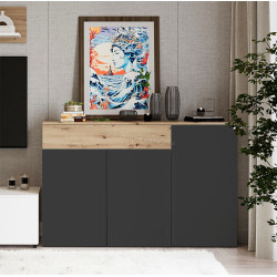 Tumba Yasen Rebeca KOM3D1S (Artisan Oak/Black)