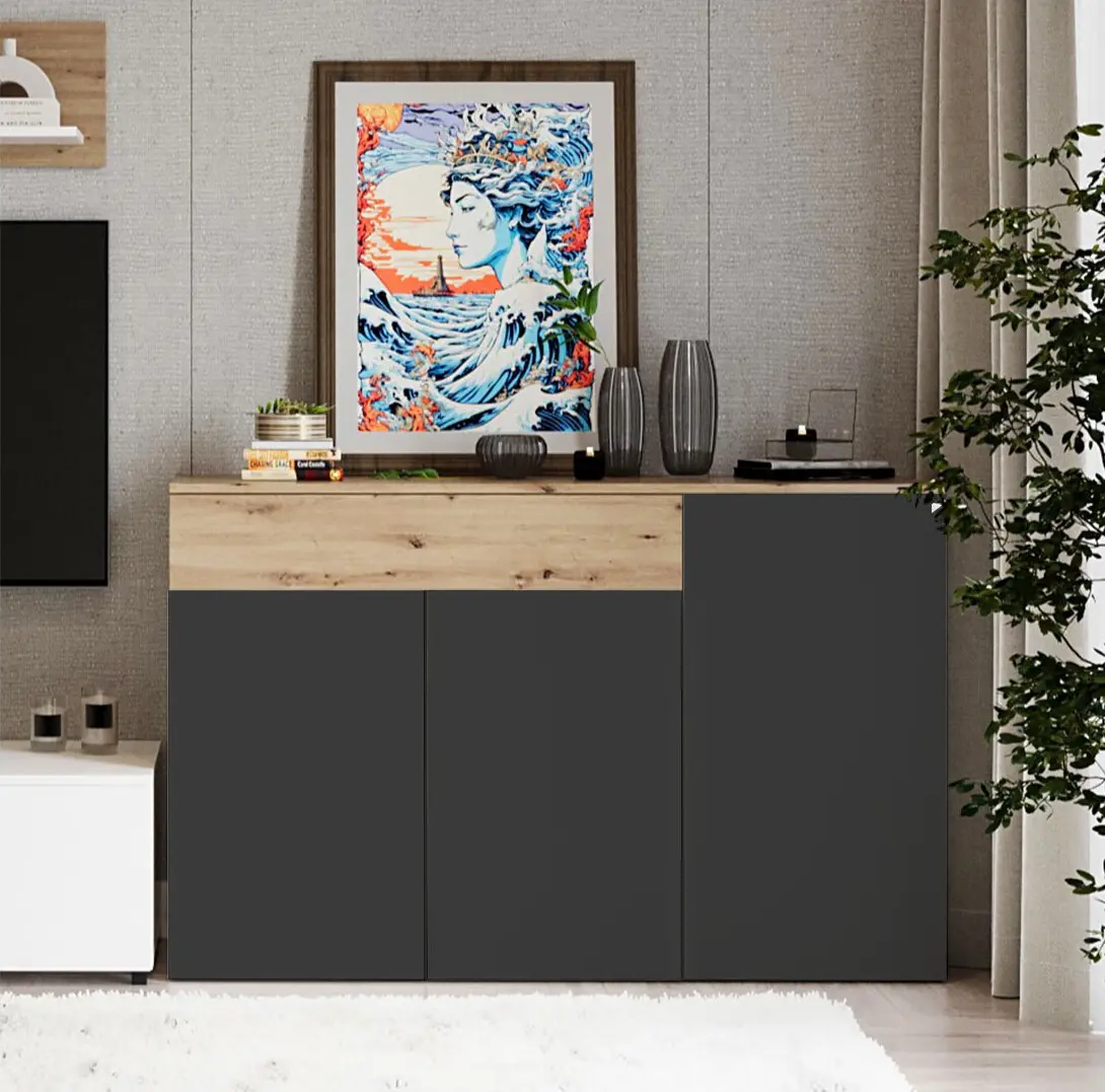 Tumba Yasen Rebeca KOM3D1S (Artisan Oak/Black)