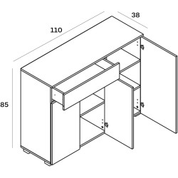 Tumba Yasen Rebeca KOM3D1S (Artisan Oak/Nimphea Alba) Thumb