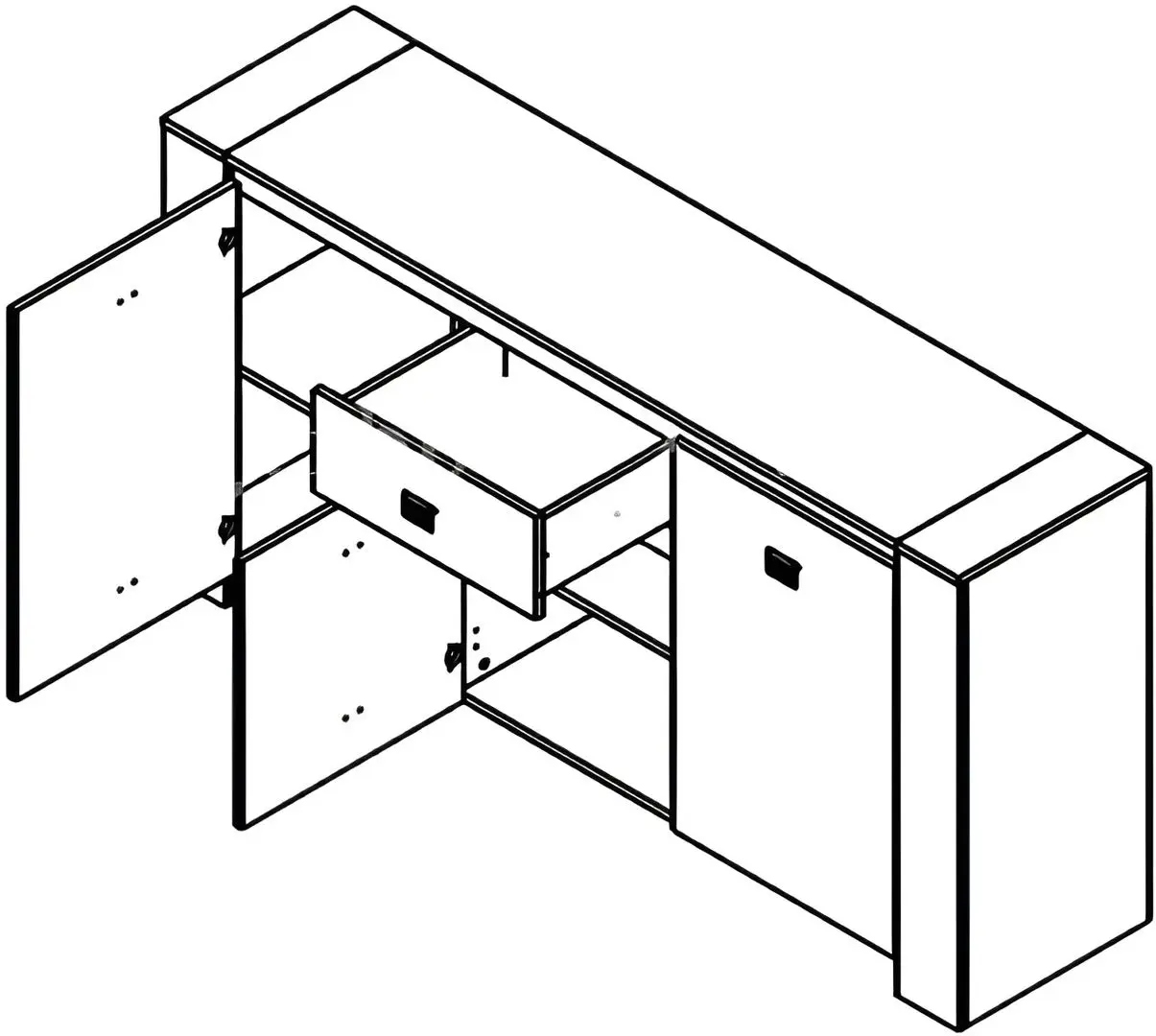 Tumba Yasen Shelby KOM3D1S (Craft Oak Gold/Surfside Iron Ash)