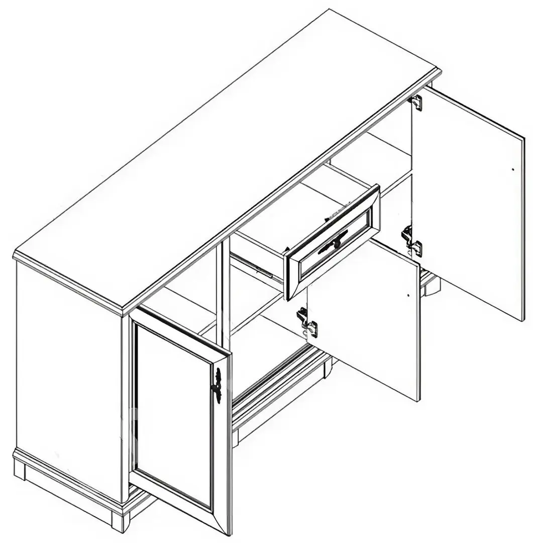 Тумба Yasen Sonata 3D/1S (Каштан)
