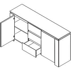 Tumba Yasen Tomas KOM2D3S (Artisan Oak/Black) Thumb