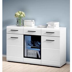 Tumba Yasen Vusher KOM1W2D2S (Nymphaea Alba/White Gloss)