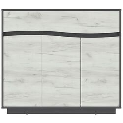 Тумба Yasen Женева 1Ш3Д (Венге Магия/Серый Графит/Дуб Крафт Белый) Thumb