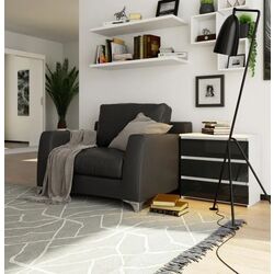 Тумба прикроватная Akord CL3 3SZ (White/Graphite Gloss) Thumb