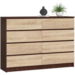 Comoda Akord K140 8SZ (Wenge/Sonoma Oak)