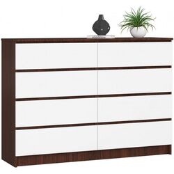 Comoda Akord K140 8SZ (Wenge/White)