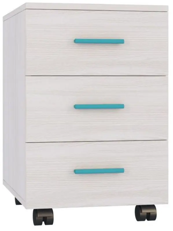 Тумба выкатная Астрид-Мебель Каприз 4 (Ясень Анкор Светлый)