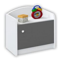 Тумба прикроватная BellaLuni Happy (White/Graphite)