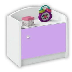 Тумба прикроватная BellaLuni Happy (White/Lavander)