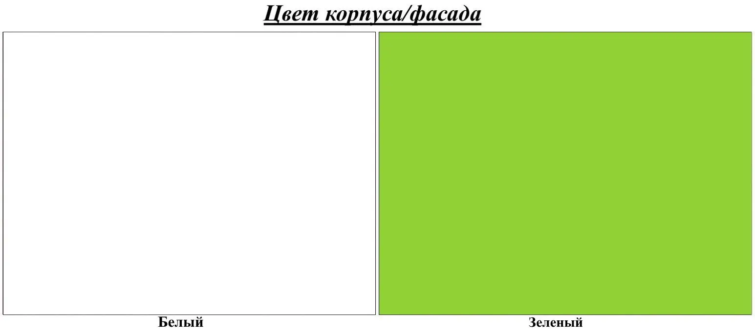 Тумба прикроватная BellaLuni Happy (White/Light Green) - 2