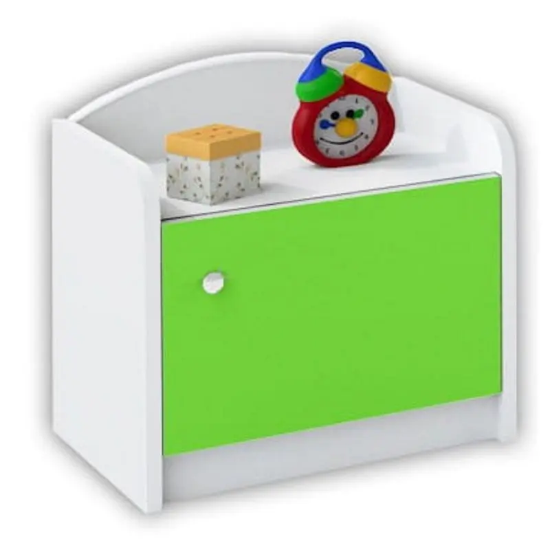 Тумба прикроватная BellaLuni Happy (White/Light Green)