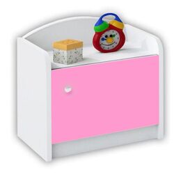 Тумба прикроватная BellaLuni Happy (White/Pink)